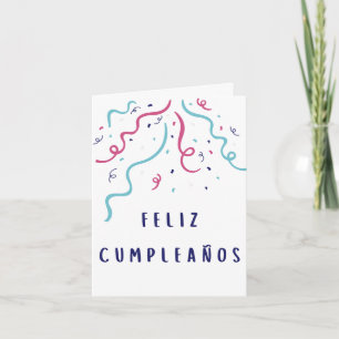Tarjeta Feliz cumpleaños español
