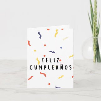 Tarjeta Feliz cumpleaños español