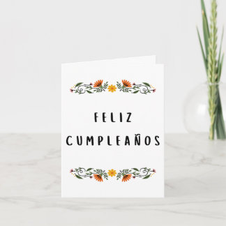 Tarjeta Feliz cumpleaños español