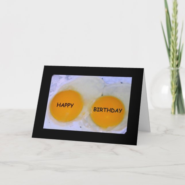 Tarjeta Feliz cumpleaños - ¡Espero que sea especial de Egg (Anverso)