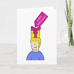Tarjeta Feliz Cumpleaños Estilista Cartoon Cabello