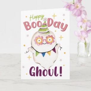 Tarjeta Feliz Cumpleaños Fantasma – Dulce Fantasma de Hall