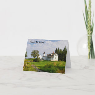 Tarjeta Feliz cumpleaños-faro