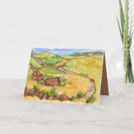 Tarjeta Feliz cumpleaños, favorito Guy Cowboy Horseshoes