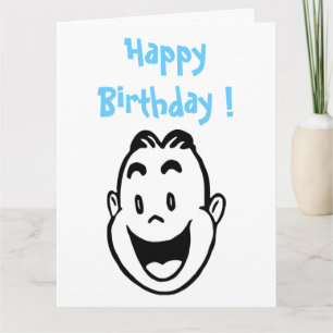TARJETA "FELIZ CUMPLEAÑOS" FELIZ CARA