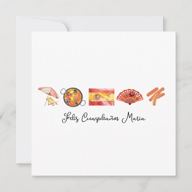 Tarjeta Feliz cumpleaños, Feliz cumpleaños, Feliz cumpleañ (Anverso)