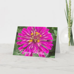 Tarjeta Feliz Cumpleaños Flor Amarilla Rosa
