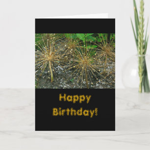 TARJETA "FELIZ CUMPLEAÑOS/FLORAL/FOTOGRAFÍA