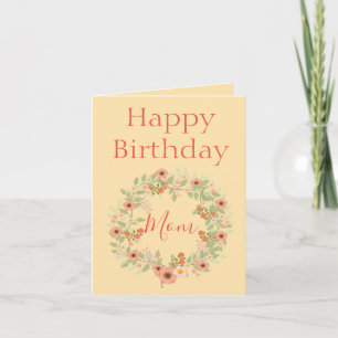 Tarjeta Feliz cumpleaños, foto de mamá adentro