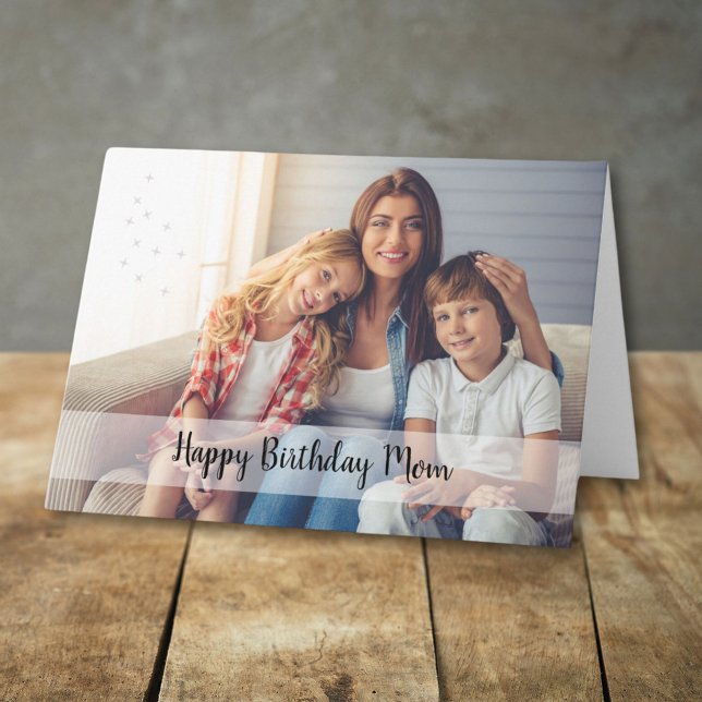 Tarjeta Feliz cumpleaños, foto de mamá Personalizado (Subido por el creador)