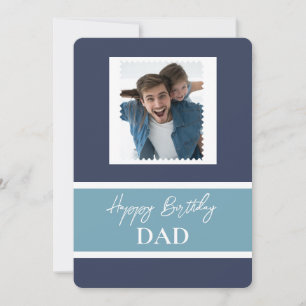 Tarjeta Feliz cumpleaños, foto de papá