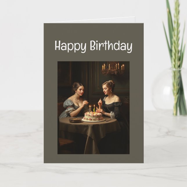Tarjeta Feliz cumpleaños Funny Friend se ve bien (Anverso)