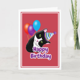 Tarjeta Feliz Cumpleaños Gato