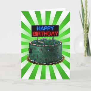 Tarjeta Feliz cumpleaños, Geek
