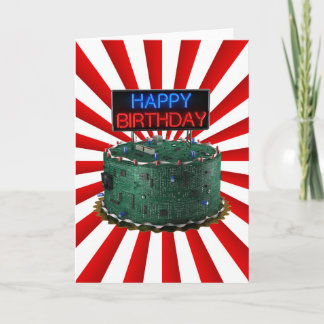 Tarjeta Feliz cumpleaños, Geek