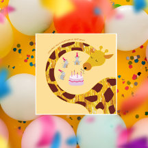 Feliz cumpleaños - Giraffe y amigos
