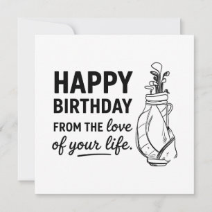 Tarjeta Feliz cumpleaños Golfer