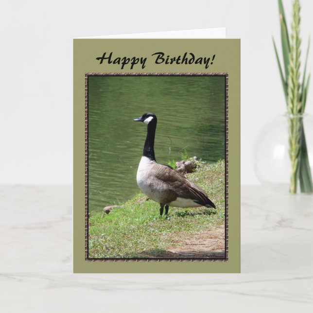 Tarjeta Feliz cumpleaños Goose (Anverso)