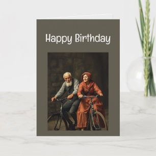 Tarjeta Feliz cumpleaños gracioso no pensar viejo