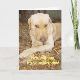 Tarjeta Feliz cumpleaños, gran hombre