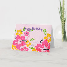 Feliz cumpleaños hawaiano