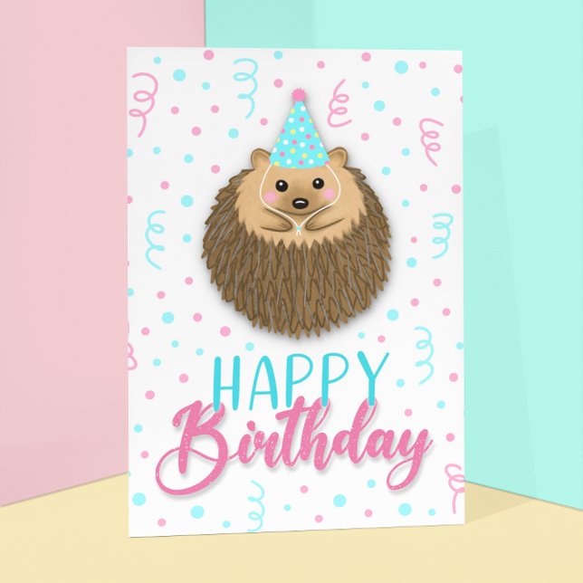 Tarjeta Feliz Cumpleaños Hedgie (Subido por el creador)