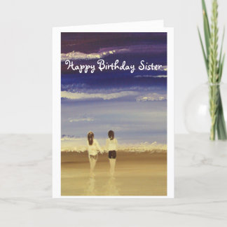 Tarjeta Feliz cumpleaños, hermana