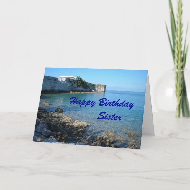 Tarjeta Feliz cumpleaños, hermana (Anverso)