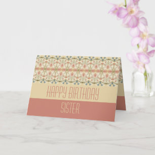 Tarjeta Feliz cumpleaños, hermana