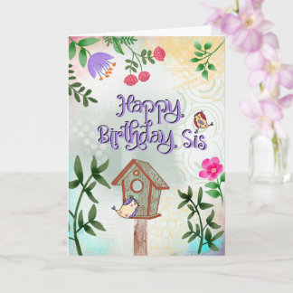 Tarjeta Feliz Cumpleaños Hermana