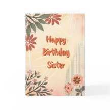 Feliz Cumpleaños Hermana