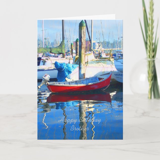 Tarjeta Feliz cumpleaños hermano (Anverso)