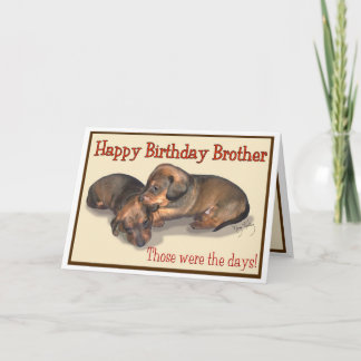 Tarjeta Feliz cumpleaños hermano