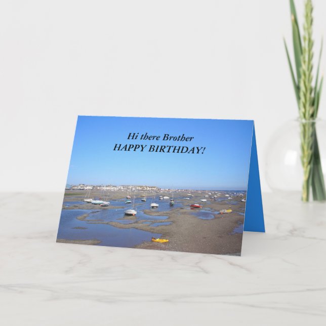 Tarjeta Feliz cumpleaños hermano (Anverso)