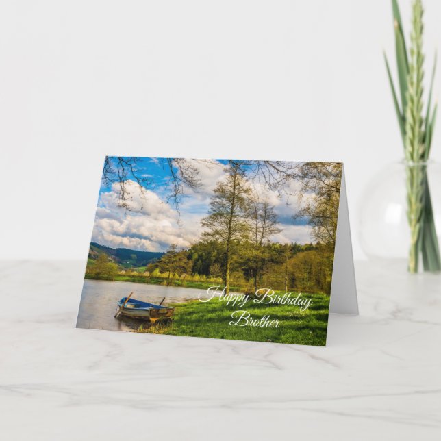 Tarjeta Feliz cumpleaños hermano (Anverso)