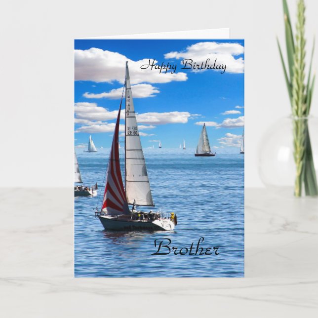 Tarjeta Feliz cumpleaños hermano (Anverso)