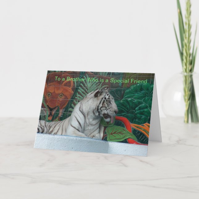 Tarjeta Feliz cumpleaños hermano (Anverso)