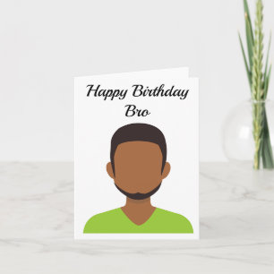 Tarjeta Feliz cumpleaños hermano africano