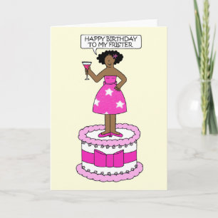 Tarjeta Feliz cumpleaños, hermano afroamericano