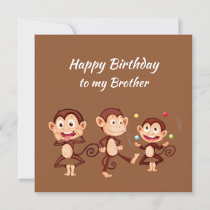 Tarjeta Feliz cumpleaños, hermano celebra cualquier manera