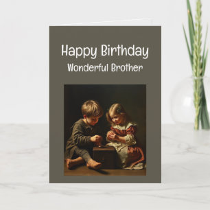 Tarjeta Feliz cumpleaños hermano maravilloso