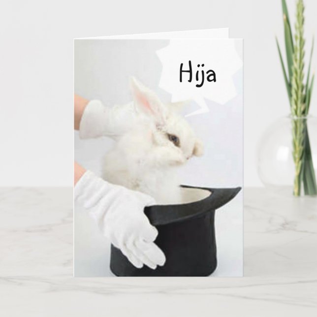 TARJETA FELIZ CUMPLEANOS HIJA-FELIZ HIJA DE CUMPLEAÑOS (Anverso)