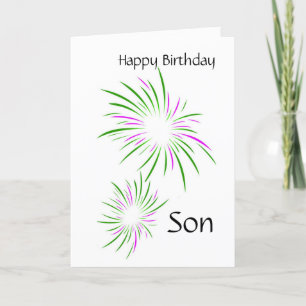 Tarjeta Feliz cumpleaños hijo