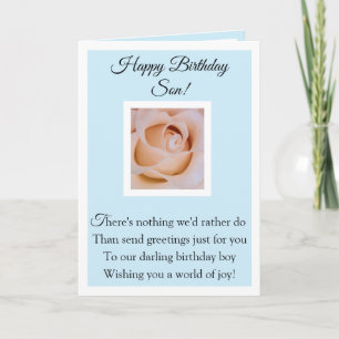 Tarjeta Feliz cumpleaños, hijo