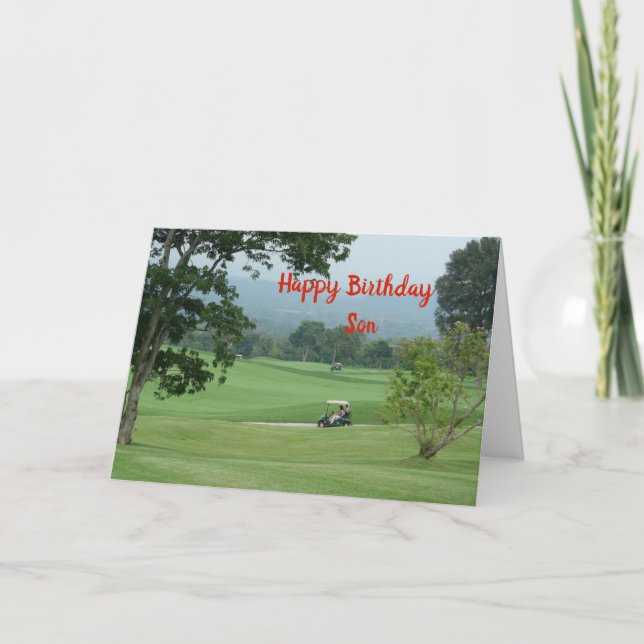 Tarjeta Feliz cumpleaños hijo (Anverso)