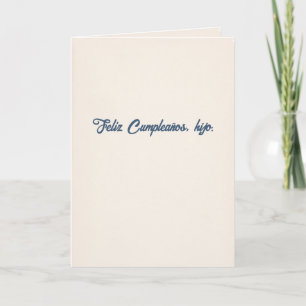 Tarjeta Feliz Cumpleaños Hijo Lo Que Decía Papi
