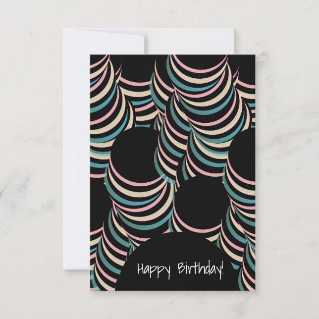 Tarjeta Feliz Cumpleaños Hipnótico para Cualquier Ocasión (Anverso)