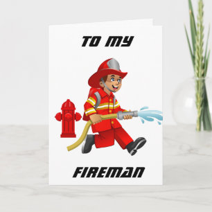 TARJETA FELIZ CUMPLEAÑOS **HOTTIE** Y MI FAV FIREMAN