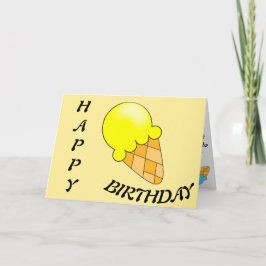 Tarjeta Feliz cumpleaños Ice-Cream Sweet Message