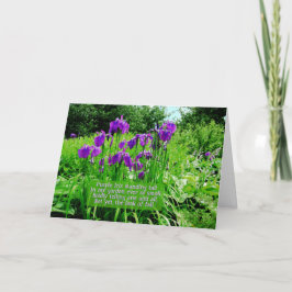 Tarjeta Feliz cumpleaños-Iris Garden
